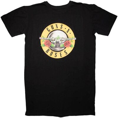 Guns N Roses: Guns N' Roses Ladies T-Shirt Dress/Classic Logo (Black) (X-Large) Guns N Roses: Guns N' Roses Ladies T-Shirt Dress/Classic Logo (Black) (X-Large)