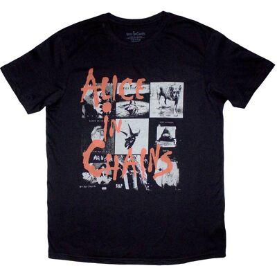 Alice In Chains: Unisex T-Shirt/Albums Montage (Black) (Large) Alice In Chains: Unisex T-Shirt/Albums Montage (Black) (Large)