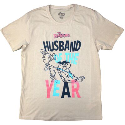 The Flintstones: Unisex T-Shirt/Husband Of The Year (Sand) (Large) The Flintstones: Unisex T-Shirt/Husband Of The Year (Sand) (Large)