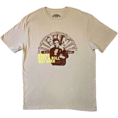 Sun Records: Unisex T-Shirt/Elvis Where R&R Was Born (Sand) (XX-Large) Sun Records: Unisex T-Shirt/Elvis Where R&R Was Born (Sand) (XX-Large)