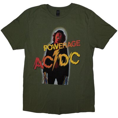 AC/DC: Unisex T-Shirt/Powerage (Khaki Green) (XX-Large) AC/DC: Unisex T-Shirt/Powerage (Khaki Green) (XX-Large)