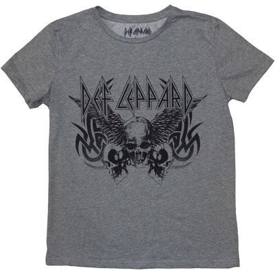 Def Leppard: Ladies T-Shirt/Tribal Skull (Grey) (XX-Large) Def Leppard: Ladies T-Shirt/Tribal Skull (Grey) (XX-Large)
