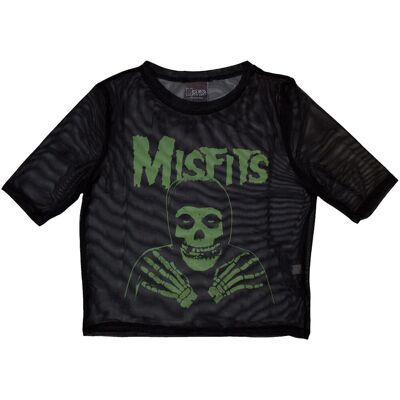 Misfits: Ladies Crop Top/Green Hands (Black) (Mesh) (XX-Large) Misfits: Ladies Crop Top/Green Hands (Black) (Mesh) (XX-Large)