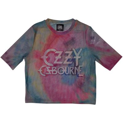 Ozzy Osbourne: Ladies Crop Top/Logo (Light Blue) (Mesh) (XX-Small) Ozzy Osbourne: Ladies Crop Top/Logo (Light Blue) (Mesh) (XX-Small)