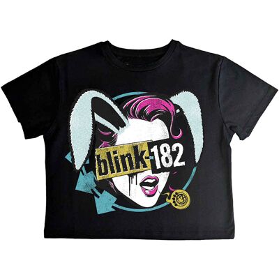 Blink-182: Ladies Crop Top/Blind Date (Black) (Medium) Blink-182: Ladies Crop Top/Blind Date (Black) (Medium)