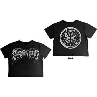Bring Me The Horizon: Ladies Crop Top/Metal Logo Genxsis (Black) (Back Print) (X-Small) Bring Me The Horizon: Ladies Crop Top/Metal Logo Genxsis (Black) (Back Print) (X-Small)