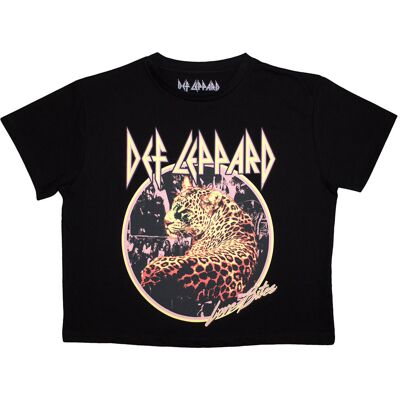 Def Leppard: Ladies Crop Top/Love Bites (Black) (XX-Large) Def Leppard: Ladies Crop Top/Love Bites (Black) (XX-Large)