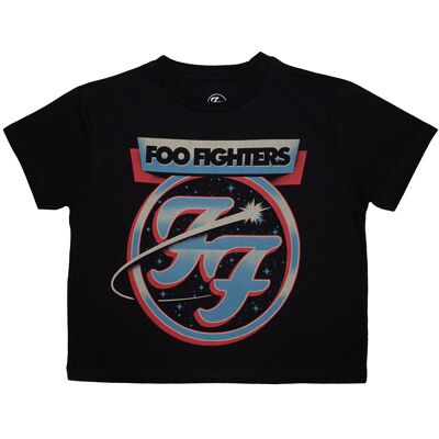 Foo Fighters: Ladies Crop Top/Comet (Black) (X-Small) Foo Fighters: Ladies Crop Top/Comet (Black) (X-Small)