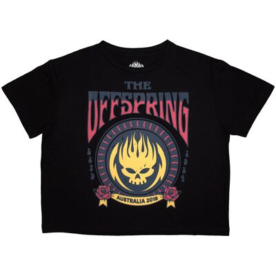 The Offspring: Ladies Crop Top/Australia 2018 (Black) (X-Small) The Offspring: Ladies Crop Top/Australia 2018 (Black) (X-Small)