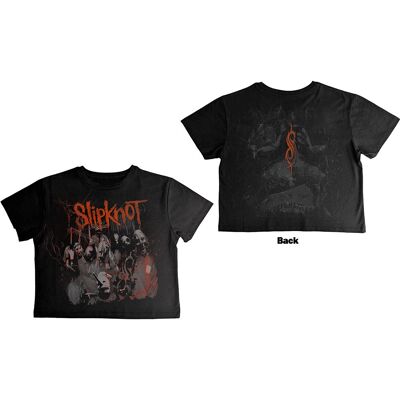 Slipknot: Ladies Crop Top/Ouija Belt (Black) (Back Print) (X-Large) Slipknot: Ladies Crop Top/Ouija Belt (Black) (Back Print) (X-Large)
