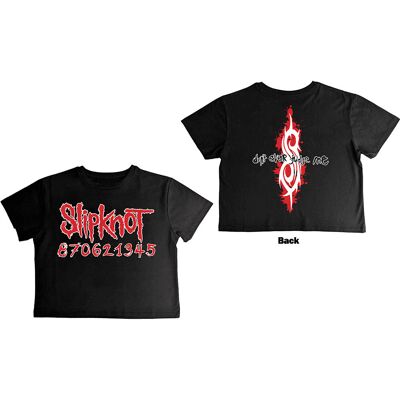 Slipknot: Ladies Crop Top/Don't Ever Judge Me (Black) (Back Print) (X-Large) Slipknot: Ladies Crop Top/Don't Ever Judge Me (Black) (Back Print) (X-Large)