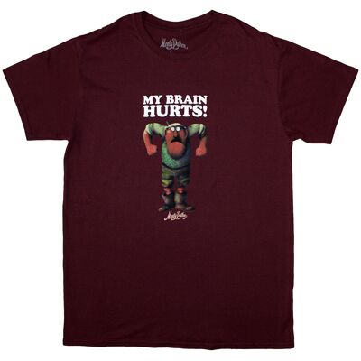 Monty Python: Unisex T-Shirt/My Brain Hurts (Maroon Red) (Small) Monty Python: Unisex T-Shirt/My Brain Hurts (Maroon Red) (Small)