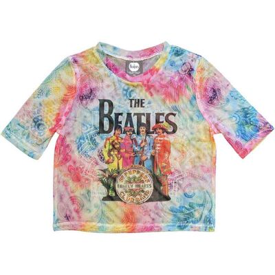 The Beatles: Ladies Crop Top/Sgt Pepper (White) (Mesh) (XX-Large) The Beatles: Ladies Crop Top/Sgt Pepper (White) (Mesh) (XX-Large)