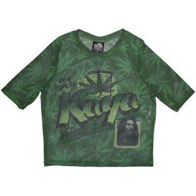 Bob Marley: Ladies Crop Top/Kaya (Green) (Mesh) (XX-Large) Bob Marley: Ladies Crop Top/Kaya (Green) (Mesh) (XX-Large)