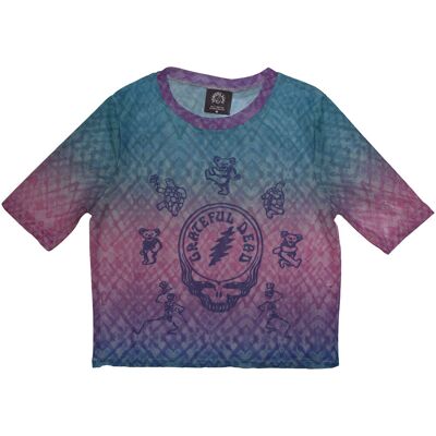 Grateful Dead: Ladies Crop Top/Dead Egyptian Gradient (Blue) (Mesh) (Medium) Grateful Dead: Ladies Crop Top/Dead Egyptian Gradient (Blue) (Mesh) (Medium)