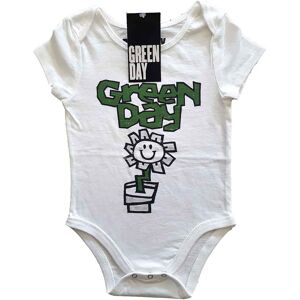Green Day: Kids Baby Grow/Flower Pot (White) (6-9 Months)