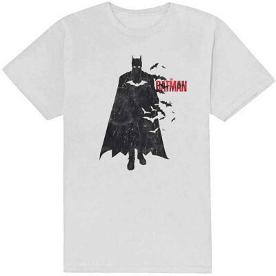 DC Comics: Unisex T-Shirt/The Batman Distressed Figure (White) (Small) DC Comics: Unisex T-Shirt/The Batman Distressed Figure (White) (Small)