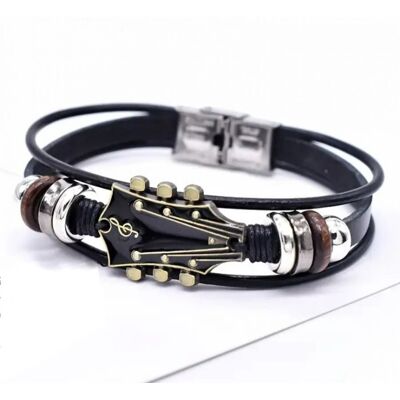 Armband I Läderimitation: Elgitarr "Rockwear ... Armband I Läderimitation: Elgitarr "Rockwear ...