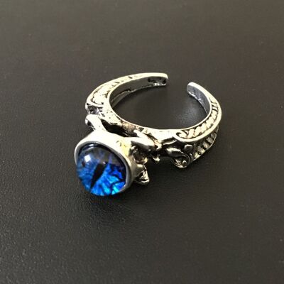 Ring I Metall: Reptilöga (Öppen) Rockwear Col... Ring I Metall: Reptilöga (Öppen) Rockwear Col...