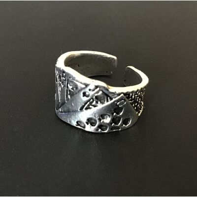 Ring I Metall: Spelkort (Öppen) "Rockwear Col... Ring I Metall: Spelkort (Öppen) "Rockwear Col...