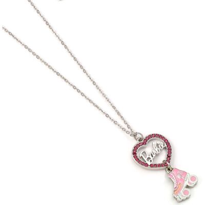 Barbie: Crystal Heart and Roller Skate Necklace Barbie: Crystal Heart and Roller Skate Necklace