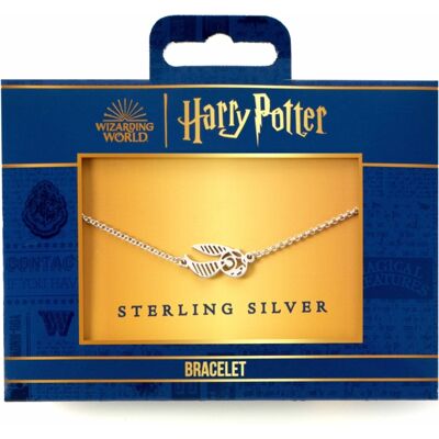Harry Potter: Sterling Silver Golden Snitch Charm Bracelet Harry Potter: Sterling Silver Golden Snitch Charm Bracelet