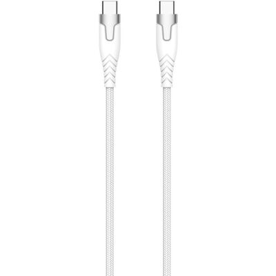 GEAR Kevlar cable PRO USB-C to USB-C 2.0 1.5m Kevlar cable with Metalhousing White GEAR Kevlar cable PRO USB-C to USB-C 2.0 1.5m Kevlar cable with Metalhousing White