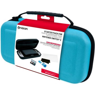Nacon - Essential Pack for Nintendo Switch II - Hard Case, Screen Protector, and Storage Box for 4 Games (Blue) Nacon - Essential Pack for Nintendo Switch II - Hard Case, Screen Protector, and Storage Box for 4 Games (Blue)