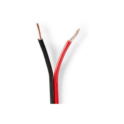 Nedis Högtalarkabel 2 x 1.50 mm² Koppar 100 m Rund PVC Röd / Svart Rulle Nedis Högtalarkabel 2 x 1.50 mm² Koppar 100 m Rund PVC Röd / Svart Rulle