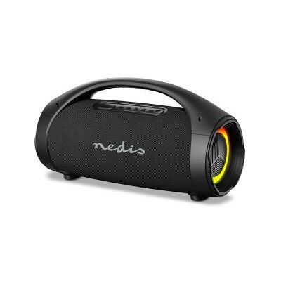 Nedis Bluetooth® Party Boombox 540 min 2.2 150 W Ljud / video / datakällor: Bluetooth / Line / USB IPX5 Synkroniseringsbar Handtag Festljus Svart Nedis Bluetooth® Party Boombox 540 min 2.2 150 W Ljud / video / datakällor: Bluetooth / Line / USB IPX5 Synkroniseringsbar Handtag Festljus Svart