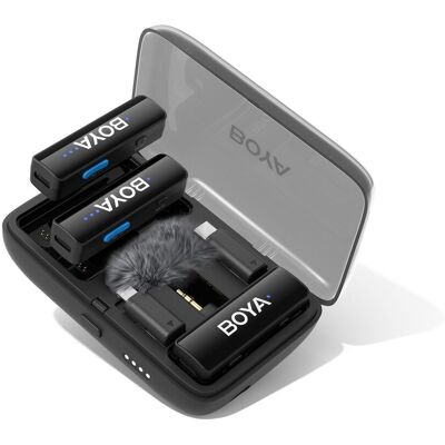 BOYALINK V2.0 Trådlöst Mikrofon System - Mikrofon, Lightning & USB-C BOYALINK V2.0 Trådlöst Mikrofon System - Mikrofon, Lightning & USB-C