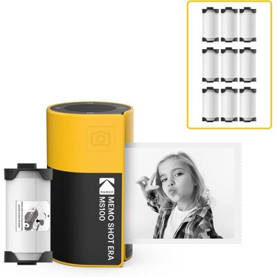 KODAK Instant Camera Memo Shot MS100 Yellow Bundle KODAK Instant Camera Memo Shot MS100 Yellow Bundle