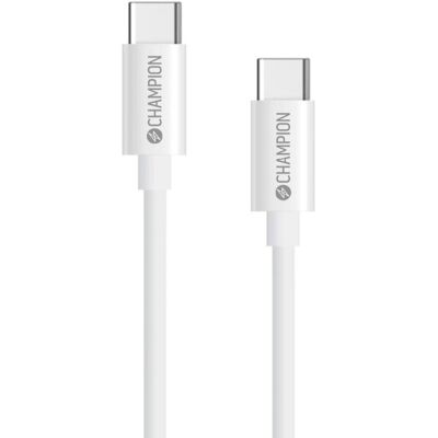 Champion Nordic - USB-C-kabel 60W 2m Vit - USB-C Kabel Champion Nordic - USB-C-kabel 60W 2m Vit - USB-C Kabel