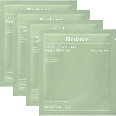 Biodance - Refreshing Sea Kelp Real Deep Mask - 4 pcs. Biodance - Refreshing Sea Kelp Real Deep Mask - 4 pcs.