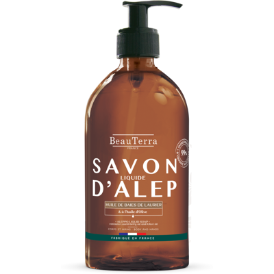BeauTerra Traditionell Aleppo-såpa med olivolja och lagerolja - 500ml BeauTerra Traditionell Aleppo-såpa med olivolja och lagerolja - 500ml