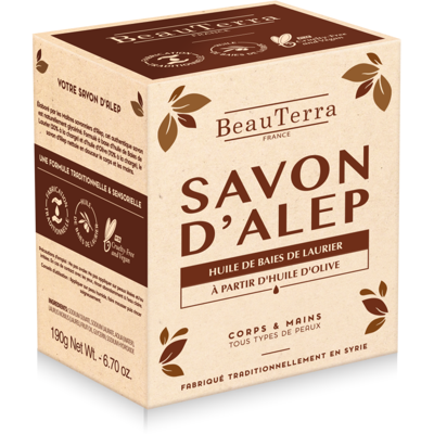 BeauTerra - Traditional Alleppo Soap Fragrance-Free 190 g BeauTerra - Traditional Alleppo Soap Fragrance-Free 190 g