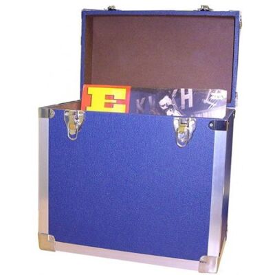 Steepletone Dark Blue: LP Record Storage Carry Case Navy Steepletone Dark Blue: LP Record Storage Carry Case Navy