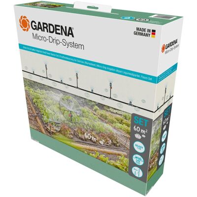 GARDENA Micro-Drip-Irrigation Vegetable Bed/Flower Border Set (60 m²) GARDENA Micro-Drip-Irrigation Vegetable Bed/Flower Border Set (60 m²)