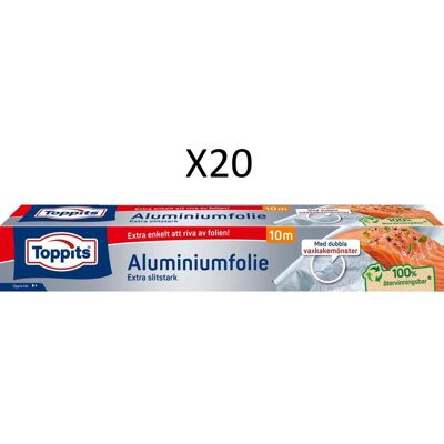Toppits - Aluminiumfolie 29cmX10m Toppits - Aluminiumfolie 29cmX10m