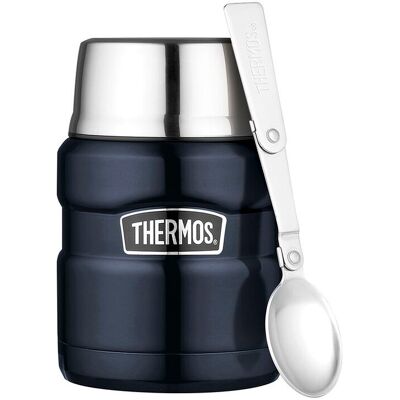 Thermos - Stainless King Food Flask 470 ml - Dark Blue Thermos - Stainless King Food Flask 470 ml - Dark Blue