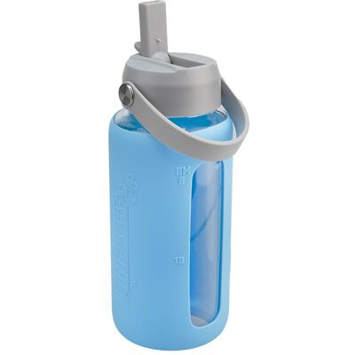 PALADONE Minecraft - Glass Water Bottle with Sleeve PALADONE Minecraft - Glass Water Bottle with Sleeve