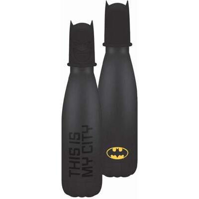 Dc Comics: Batman Water Bottle (Metal) 3d Lid 500ml Dc Comics: Batman Water Bottle (Metal) 3d Lid 500ml