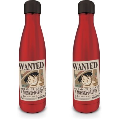One Piece: (Wanted Luffy) Metal Drinks Bottle One Piece: (Wanted Luffy) Metal Drinks Bottle