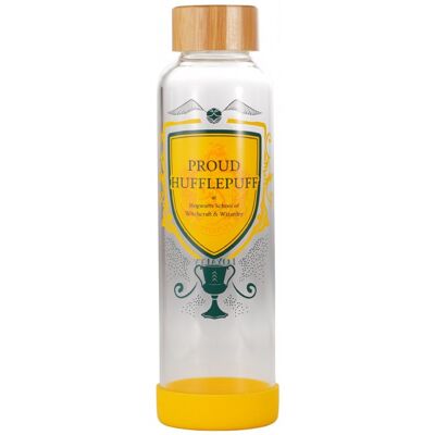 Harry Potter: Water Bottle Glass (500ml) - Harry Potter (Proud Hufflepuff) Harry Potter: Water Bottle Glass (500ml) - Harry Potter (Proud Hufflepuff)