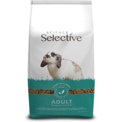 Science selective - Adult Rabbit food - 3kg Science selective - Adult Rabbit food - 3kg