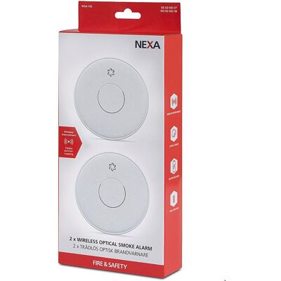 Nexa WSA-102 Trådlös brandvarnare - 2-pack Nexa WSA-102 Trådlös brandvarnare - 2-pack