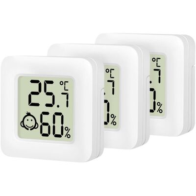 LogiLink: Digital Mini-termometer/hygrometer 3-pack LogiLink: Digital Mini-termometer/hygrometer 3-pack