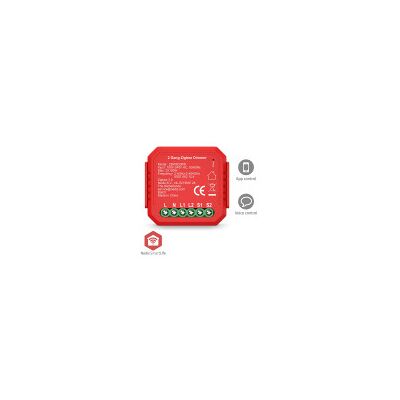 Nedis SmartLife Inbyggd Modul Zigbee 3.0 Dubbel triac-dimmer 2 x 100 W Terminalanslutning App tillgänglig för: Android(tm) / IOS Nedis SmartLife Inbyggd Modul Zigbee 3.0 Dubbel triac-dimmer 2 x 100 W Terminalanslutning App tillgänglig för: Android(tm) / IOS