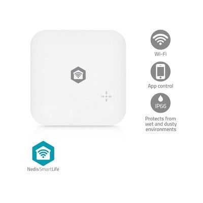 Nedis SmartLife Water Detector Wi-Fi Batteridriven Förlängning ingår Max. batteritid: 24 Månader 80 dB Vit Nedis SmartLife Water Detector Wi-Fi Batteridriven Förlängning ingår Max. batteritid: 24 Månader 80 dB Vit