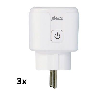 Alecto Smart Wi-Fi-anslutning 3-pack - Energimätning, Röststyrning Alecto Smart Wi-Fi-anslutning 3-pack - Energimätning, Röststyrning